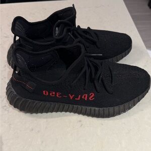 Yeezy Black and Red Sneakers